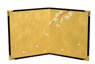 金雲手描ミニ屏風 中 ミニ屏風 金 Firstms Net